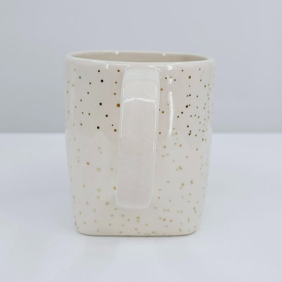 Anthropologie Mug Gold Glitter Gilded Shape Monogrammed C Coffee Tea Cocoa Cup - Picture 6 of 11